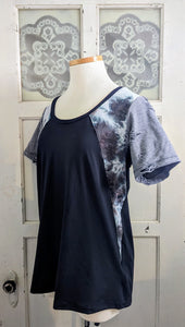 Black Tie-Dye & Distressed - Large