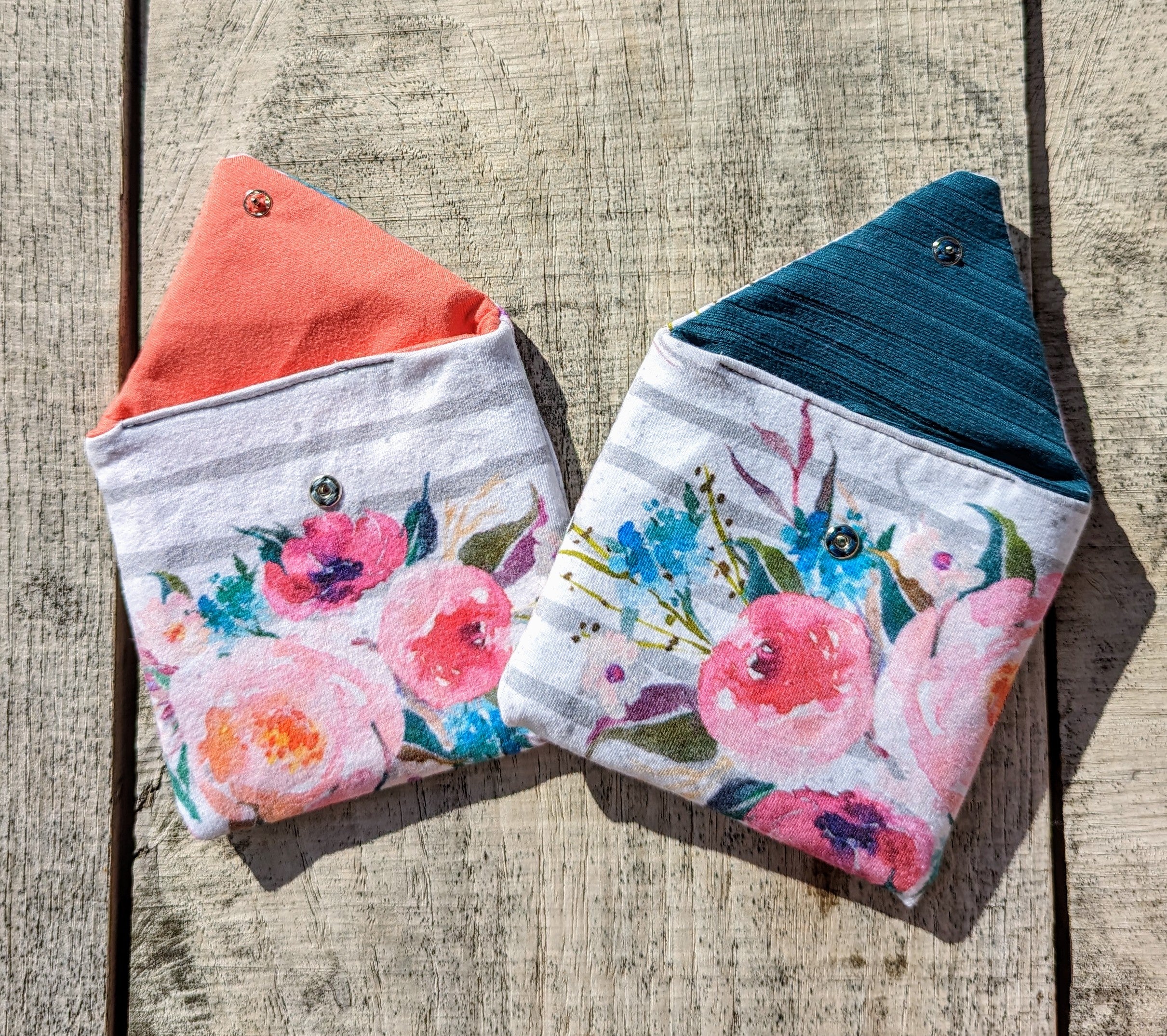 Stripes & Flowers Pouch